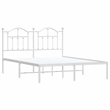 vidaXL Powder-Coated Steel Full/Double Bed Frame in White