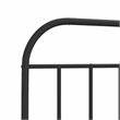 vidaXL Powder-Coated Steel Single Bed Frame in Black
