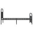 vidaXL Engineered wood Twin Bed Frame in Black