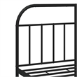 vidaXL Powder-Coated Steel Full/Double Bed Frame in Black