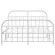 vidaXL Steel Full/Double Bed Frame in White