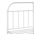vidaXL Steel Full/Double Bed Frame in White