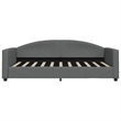 vidaXL Polyester fabric Day Bed in Dark Gray