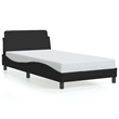 vidaXL Engineered wood Twin Bed Frame in Black