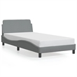 vidaXL Engineered Wood Bed Frame in Light Grey