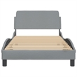 vidaXL Engineered Wood Bed Frame in Light Grey