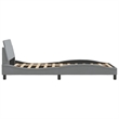 vidaXL Engineered Wood Bed Frame in Light Grey