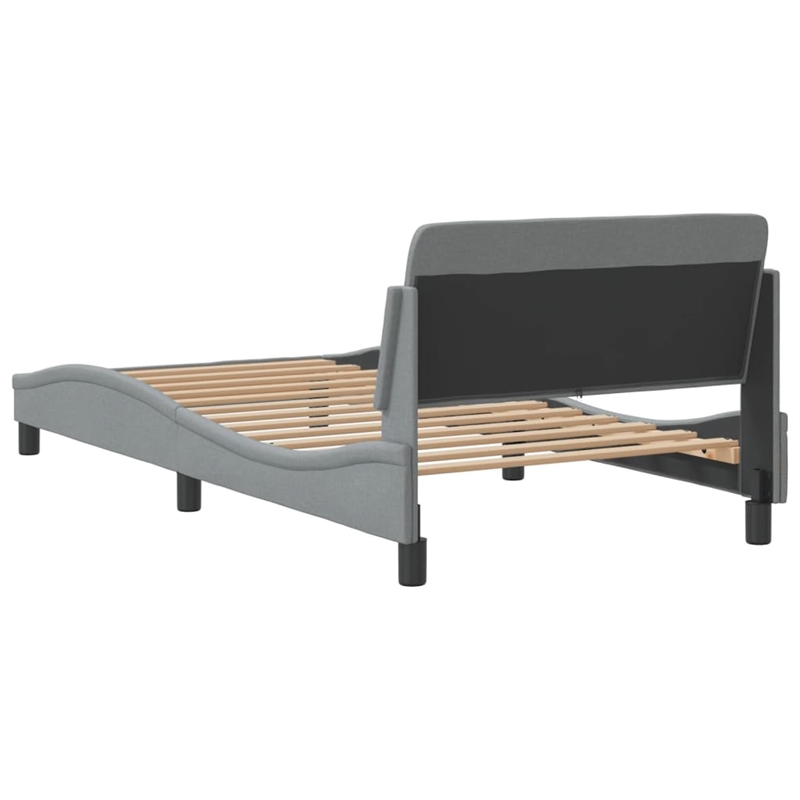 vidaXL Engineered Wood Bed Frame in Light Grey