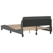 vidaXL Solid Pine Wood Bed Frame in Dark Gray