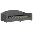 vidaXL Solid Wood Fabric Polyester Daybed in Dark Grey
