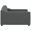 vidaXL Solid Wood Fabric Polyester Daybed in Dark Grey