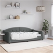 vidaXL Solid Wood Fabric Polyester Daybed in Dark Grey