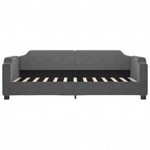vidaXL Solid Wood Twin Day Bed Frame in Dark Grey