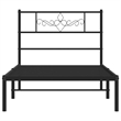 vidaXL Engineered wood Twin Bed Frame in Black