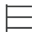 vidaXL Engineered wood Twin Bed Frame in Black
