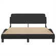 vidaXL Full Bed Frame in Black and White