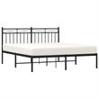 vidaXL Engineered Wood King Bed Frame in Black