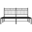 vidaXL Engineered Wood King Bed Frame in Black