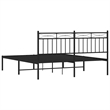 vidaXL Engineered Wood King Bed Frame in Black