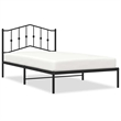vidaXL Engineered wood Twin Bed Frame in Black