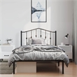 vidaXL Engineered wood Twin Bed Frame in Black