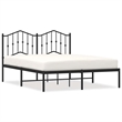 vidaXL Powder-Coated Steel Full/Double Bed Frame in Black