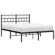 vidaXL Rectangular Steel Full/Double Bed Frame in Black