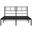 vidaXL Powder-Coated Steel Full/Double Bed Frame in Black