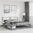 vidaXL 76 x 80 Steel Bed Frame in Black