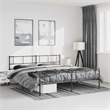 vidaXL Steel 76 x 80 Bed Frame in Black