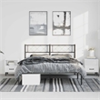 vidaXL Engineered Wood King Bed Frame in Black