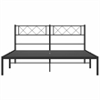 vidaXL Engineered Wood King Bed Frame in Black