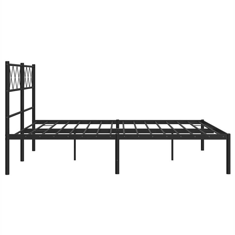 vidaXL Engineered Wood King Bed Frame in Black
