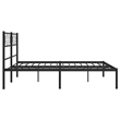 vidaXL Engineered Wood King Bed Frame in Black