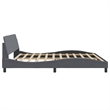 vidaXL Solid Pine Wood Bed Frame in Dark Grey