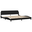 vidaXL King Bed Frame in Black and White