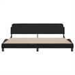 vidaXL King Bed Frame in Black and White