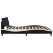 vidaXL King Bed Frame in Black and White