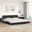 vidaXL King Bed Frame in Black and White