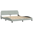 vidaXL California Bed Frame in Light Gray