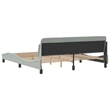 vidaXL California Bed Frame in Light Gray