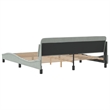 vidaXL California Bed Frame in Light Gray