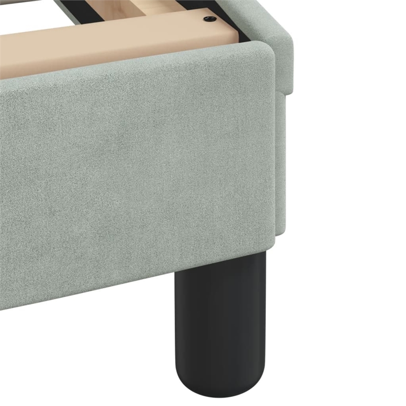 vidaXL California Bed Frame in Light Gray