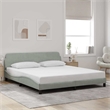 vidaXL California Bed Frame in Light Gray
