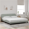 vidaXL California Bed Frame in Light Gray