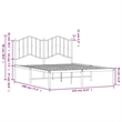 vidaXL Rectangular 53 x 75 Bed Frame in White