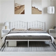 vidaXL 72 x 84 Steel Bed Frame in White