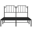 vidaXL Powder-Coated Steel Full/Double Bed Frame in Black