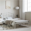 vidaXL Powder-Coated Steel Full/Double Bed Frame in Black