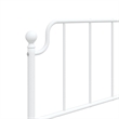 vidaXL Powder-Coated Steel Twin Bed Frame in Black
